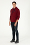 Men's Burgundy Basic Sweatshirt 50289059 -Vr014 - 4