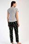 Short Sleeve Pajama Set Gray-441009 - 4