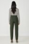 Waist and Leg Pleated Sweatpants 742 Khaki - 3