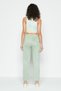 Waist and Leg Pleated Sweatpants 810 Pistachio Green - 3