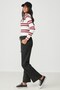 Wide Leg Flared Sweatpants 804 Black - 2