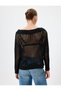 Openwork Knitwear Oversize Sweater Round Neck Long Sleeve - 4