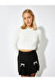 Crew Neck Crop Knitwear Sweater Slim Fit