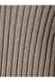Half Zipper Detailed Stand Collar Knitwear Crop Sweater - 6