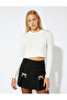 Crew Neck Crop Knitwear Sweater Slim Fit - 3