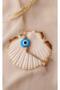 Evil Eye Bead Keychain Blue 10 Pieces Evil Eye Repellent Wooden Beaded Evil Eye Hand Made Wicker Evil Eye Keychain - 2