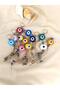Nazar Boncuk Keychain 20 Pieces Evil Eye Repellent Evil Eye Hand Made Wicker Colored Beaded Evil Eye Keychain