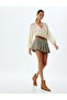 Standard Waist Plaid Pleated Mini Skirt
