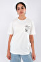 Cheers Relaxed Fit Women's T-Shirt Ecru - 4