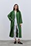 Textured Comfortable Women's Kimono Green - 2