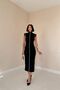 Garni Striped Dress - Black - 2
