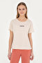 Women's Cream Crew Neck T-Shirt 50285886 -Vr071 - 3