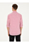 Red Slim Fit Linen Blended Shirt 50266184-Vr030 - 5