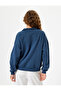 Half-Zip Sweatshirt Oversize College Print with Pocket Detail - 4