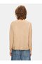 Knitwear Turtleneck Long Sleeve Cream Sweater - 3