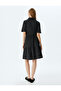 Shirt Dress Mini Polka Dot Buttoned Ruffled - 4