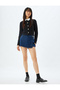 Tweed Cardigan Crew Neck Buttoned Long Sleeve - 2