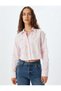 Bow Tie Poplin Crop Shirt Slim Fit Long Sleeve - 3