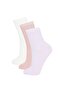 Women's 3-Piece Cotton Socks C6461Axns
