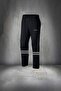 Plus Size Men's Black Custom Supra Combed Cotton Zipper Pocket Casual Sports Tracksuit Set 4Xl-10Xl - 3