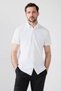 Slim Fit Beyaz Örme D-tech Gömlek - 2