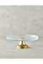 Nova Glass Cake Stand 28 cm Transparent-Gold