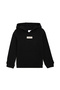 Boy's Black Hooded Sweatshirt 50293515-Vr046
