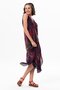 Strappy Voile Aphrodite Midi Length Summer Dress Plum 6210 - 4