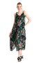 Strappy Voile Aphrodite Midi Summer Dress Ethnic Black 6193 - 5