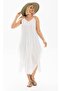 Strappy Voile Aphrodite Midi Summer Dress White 6050 - 3