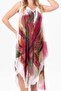 Strappy Voile Aphrodite Midi Length Summer Dress White 6203 - 3