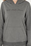 Women's Anthracite Melange Hooded Sweatshirt 50296947-Vr081 - 6