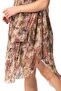 Strappy Voile Aphrodite Midi Length Summer Dress Batik Dark Brown 6213 - 3