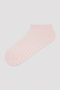 Colorful Striped Textured 5-Piece Booties Socks - 5