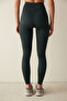 Extra High Waist Khaki Leggings - Ankle Length Miracle Pop Up (PUSH UP) - 5
