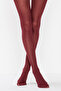 Burgundy Cotton Pantyhose - 2