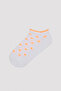 جوارب طويلة مكونة من 3 قطع باللون الأبيض من Neon Dots للفتيات - 2