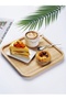 6 Pieces Bamboo Square Serving Plates, Presentation Set (20x20 cm) - 3