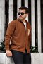 Corduroy Shirt with Pocket Detail - Light Brown - 5