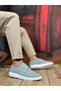 BA0003 Lace-up Classic Sports Linen Turquoise High Sole Casual Men's Shoes