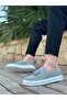 BA0154 Laceless High Sole Gray Suede Tasseled Men's Shoes