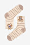 Bear Dama 2-Pack Beige Multicolor Socks - 4