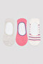 Set of 3 Striped Ballerina Socks