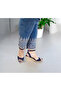 Daily Stylish and Comfortable Sole Straw Linen Sandals 8 Cm.Heel - 3