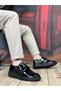 Ba0003 Lace-Up Classic Black Black Sole Patent Leather High Sole Casual Men's Shoes - 3