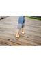 Daily Stylish and Comfortable Sole Straw Linen Sandals 8 Cm.Heel - 3