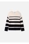 Black Striped Girl's Sweater - 7311 - 3