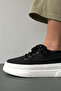 Women's Sneakers BLACK LINEN - 4