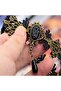 Stylish Lace Detailed Black Women's Anklet - Elegant Touches - 3