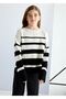 Black Striped Girl's Sweater - 7311 - 2